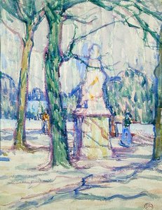 Nei giardini del Lussemburgo, c.1911 da Jessica Stewart Dismorr