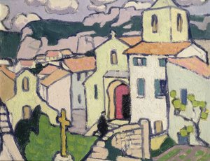 Les Baux, il prete entra nella sua chiesa, c.1911 da Jessica Stewart Dismorr