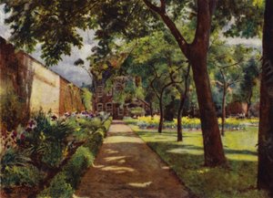 Hogarth House, Vista della Casa e del Giardino da Jessie MacGregor