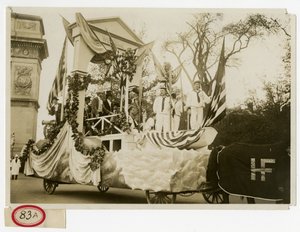 Carro allegorico storico n. 47 Benvenuto a Lafayette da Jessie Tarbox Beals
