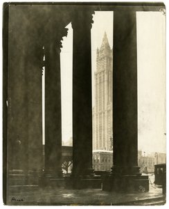 Edificio Woolworth, la guglia torreggiante costruita con nichelini e centesimi, New York, USA, c.1914-40 da Jessie Tarbox Beals
