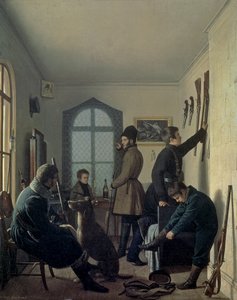 Preparativi per la Caccia, 1836 da Jevgraf Fiodorovitch Krendovsky
