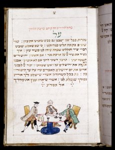 Libro di Preghiere (12,7 x 8,8 cm) Bamberga 1773. Alla fine della preghiera per il neo (Giorno della Luna Nuova) - Museo Ebraico di Basilea, Svizzera da Jewish School
