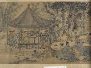 Riunione al padiglione delle orchidee di Lanting da Jiuru Chen