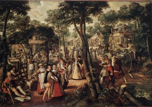 Celebrazione in campagna da Joachim Beuckelaer or Bueckelaer