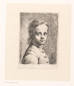 Ritratto di un ragazzo sconosciuto da Joachim Martin Falbe (attributed to)