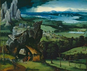 Paesaggio con San Girolamo, 1516-7