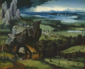 Paesaggio con San Girolamo da Joachim Patinir