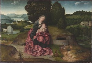 Riposo durante la Fuga in Egitto da Joachim Patinir