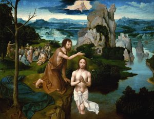Il battesimo di Cristo da Joachim Patinir