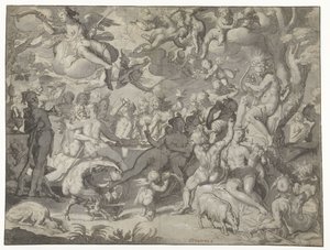 Nozze di Peleo e Teti da Joachim Wtewael or Utewael