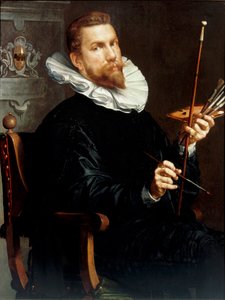 Autoritratto, 1601 da Joachim Wtewael or Utewael