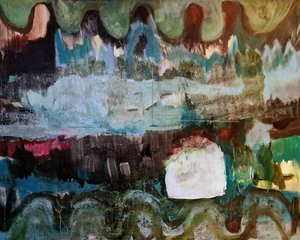 Paesaggio astratto dai colori vivaci