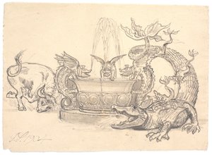La lotta per la fontana del drago
