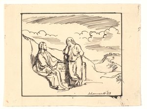 Cristo e la donna samaritana da Joakim Frederik Skovgaard