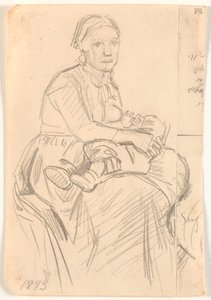 Donna Seduta con Bambino in Grembo da Joakim Frederik Skovgaard