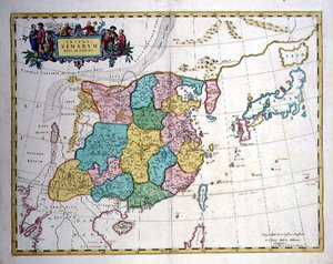 Giappone, Cina e Corea come una penisola, c.1700 da Joan Blaeu
