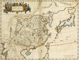 Mappa della Cina, da "Atlas Maior Sive Cosmographia Blaviana" da Joan Blaeu