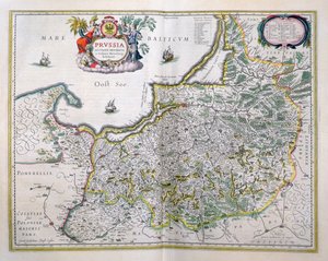 Mappa della Prussia Orientale, da 