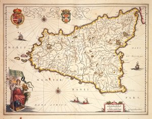Mappa della regione Sicilia
