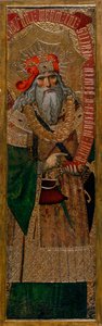 Davide - Dipinto di Joan Gasco (attivo 1500-1529) - c. 1500 - Tempera su pannello - 210,8x60 - Museo Nazionale d