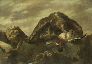 Aquile sulle scogliere da Joannes Fijt (copy after)