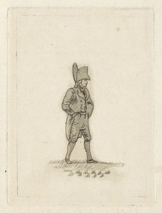 Uomo con cappello a tesa larga da Joannes Pieter Visser Bender