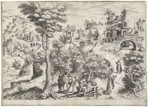 Paesaggio con il buon samaritano