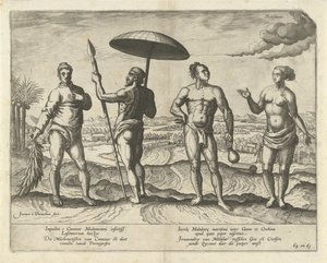 Due uomini di Cananor e una coppia di Malabar da Joannes van Doetechum (I)