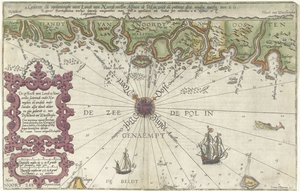Mappa di parte della costa di Norvegia e Svezia da Joannes van Doetecum