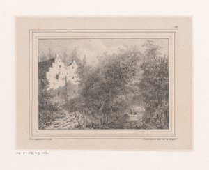 Fossato e due case da Joannes van Liefland