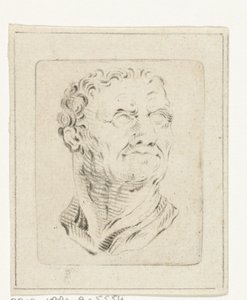 Busto di un uomo che guarda a destra da Joannis Jacobus Bijlaert