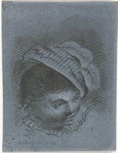 Testa di ragazzo con cappello da Joannis Jacobus Bijlaert