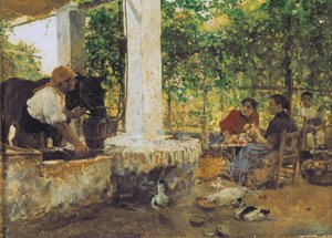 Figure sotto una grata da Joaquin Sorolla y Bastida