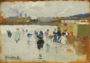 Spiaggia di La Concha, San Sebastián da Joaquín Sorolla