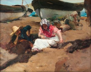 Riparare la rete da Joaquin Sorolla y Bastida