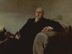 Ritratto di Jose Echegaray y Eizaguire, matematico e drammaturgo spagnolo da Joaquin Sorolla y Bastida