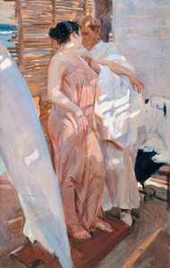 La veste rosa, dopo il bagno da Joaquin Sorolla y Bastida