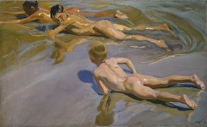 Ragazzi sulla spiaggia, 1909 da Joaquín Sorolla