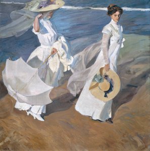 Passeggiando lungo la riva del mare da Joaquín Sorolla