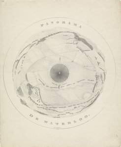 Panorama del campo di battaglia di Waterloo, 1815 (Panorama di Waterloo) da Jobard frères