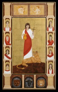 Santa Tecla, 2014 (tempera all