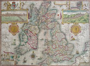 Mappa del Regno di Gran Bretagna e Irlanda, 1610