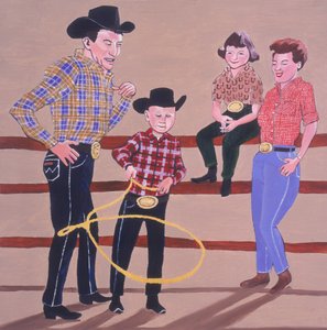 Famiglia di cowboy