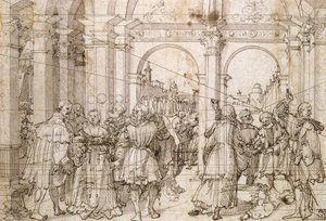 La storia di Lucrezia da Joerg the Elder Breu
