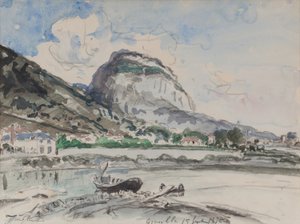 Saint-Eynard visto da Île Verte 1875 da Johan Barthold Jongkind