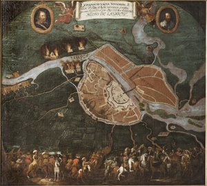 La battaglia di Novgorod, guerra polacco-svedese (1600-1611) da Johan Hammer
