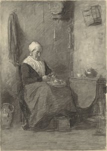 Contadina in interni da Johan Antonie de Jonge