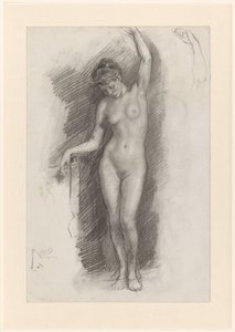 Nudo femminile in piedi