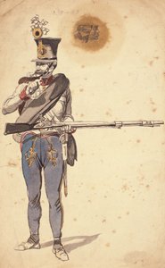Soldato semplice della fanteria ungherese, 1835-1849 da Johan Baptiste Heinefetter